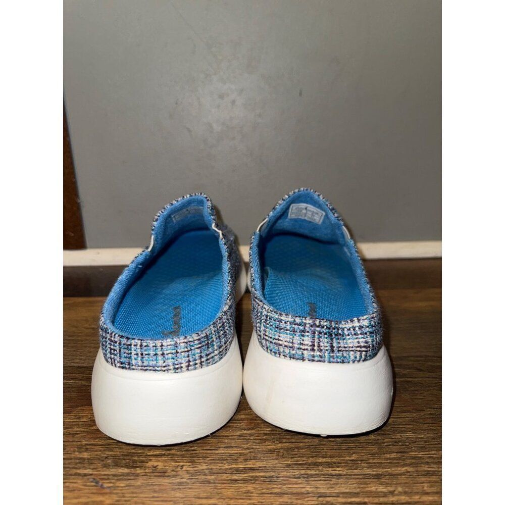 OrthoComfoot Slip-on Shoes With Arch Support in Blue, Multi-colored Woven Sz 10 - Picture 8 of 13